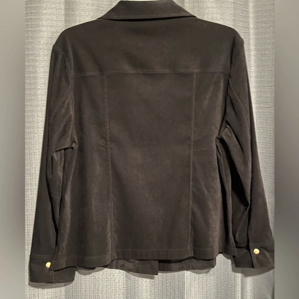 CJ Banks Velvet Dress Jacket